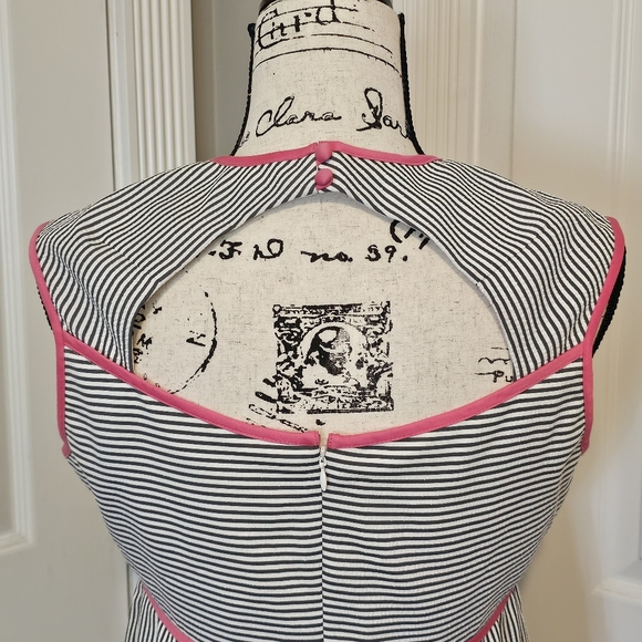 London Times Stripe Seersucker Dress - Picture 3 of 6